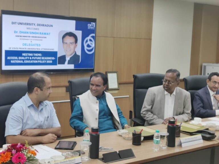 एनईपी लागू करने में निजी विश्वविद्यालयों की भागीदारी अहम: धन सिंह रावत, नई शिक्षा नीति को लेकर निजी विश्वविद्यालयों के साथ हुई सार्थक चर्चा, उच्च शिक्षा के अंतर्गत वर्तमान सत्र से प्रथम सेमेस्टर में लागू होगी एनईपी