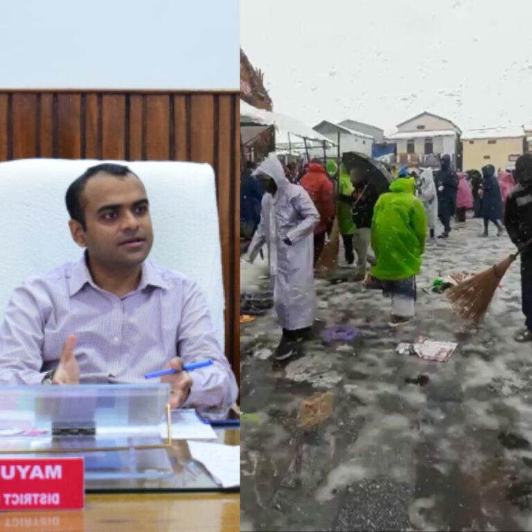 श्री केदारनाथ यात्रा को स्वच्छ और सुगम बनाने की मुहिम के अंतर्गत जिलाधिकारी मयूर दीक्षित के निर्देशन में केदारनाथ यात्रा मार्ग में स्वच्छता जागरूकता रैली का आयोजन किया जा रहा है।