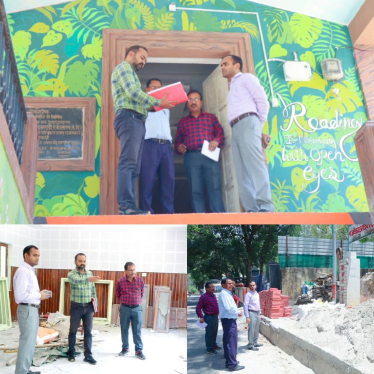 जिलाधिकारी मयूर दीक्षित ने मुख्य शिक्षा अधिकारी कार्यालय में भवन विस्तारीकरण कार्य एवं सार्वजनिक पुस्तकालय पुनर्निर्माण कार्यों का निरीक्षण कर चल रहे कार्यों का जायजा लिया।