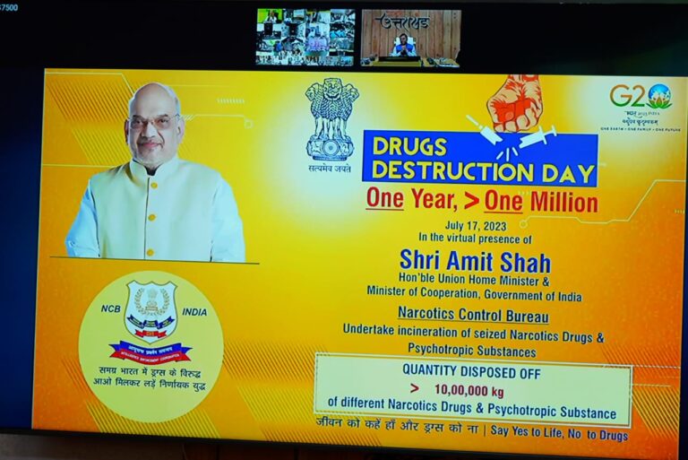 केन्द्रीय गृह मंत्री श्री अमित शाह की अध्यक्षता में मादक पदार्थों की तस्करी एवं राष्ट्रीय सुरक्षा के सबंध में आयोजित बैठक में  मुख्यमंत्री श्री पुष्कर सिंह धामी ने वर्चुअल प्रतिभाग किया।