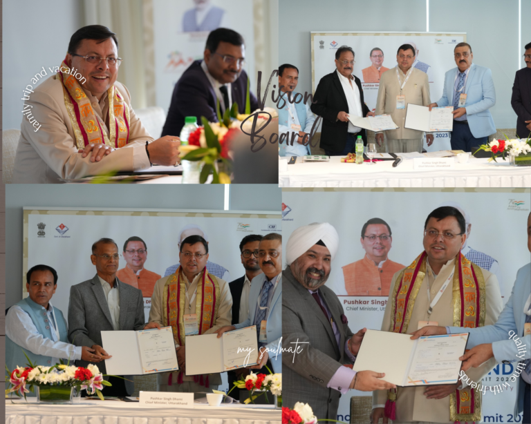 उत्तराखण्ड ग्लोबल इन्वेस्टर समिट 2023 हेतु दुबई में आयोजित रोड शो में उत्तराखंड के मुख्यमंत्री पुष्कर सिंह धामी की उपस्थिति में ₹5450 करोड़ के इनवेस्टमेंट एमओयू साइन |