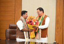 मुख्यमंत्री पुष्कर सिंह धामी ने भारतीय जनता पार्टी के नव निर्वाचित राष्ट्रीय अध्यक्ष नितिन नवीन से मुलाकात की और उन्हें बधाई एवं शुभकामनाएं दीं।