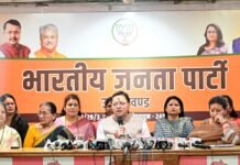 नारी शक्ति वंदन अधिनियम पर सीएम धामी का विपक्ष पर तीखा प्रहार — “महिलाओं के अधिकारों में बाधा डालने वालों को मातृशक्ति देगी करारा जवाब” l