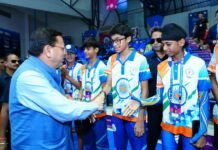 एशियन ओपन शॉर्ट ट्रैक स्पीड स्केटिंग ट्रॉफी का मुख्यमंत्री ने किया शुभारंभ l
