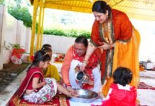 मुख्यमंत्री ने शारदीय नवरात्रि की महानवमी पर किया हवन एवं कन्या पूजन l